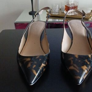 Ann Taylor Black and Tan Heels